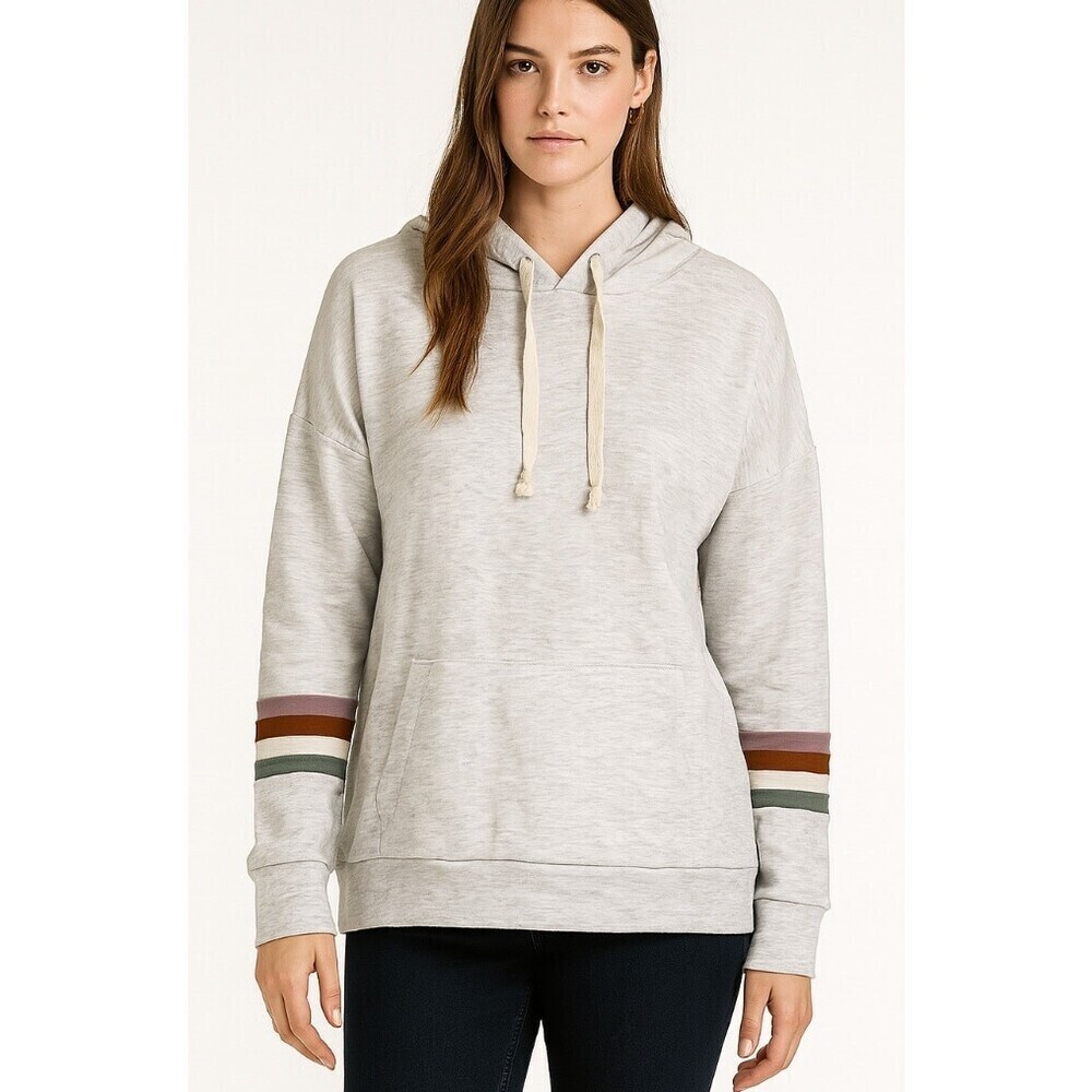 Madewell Super brushed Easy going Hoodie Sweatshirt Women's Size LG pullover